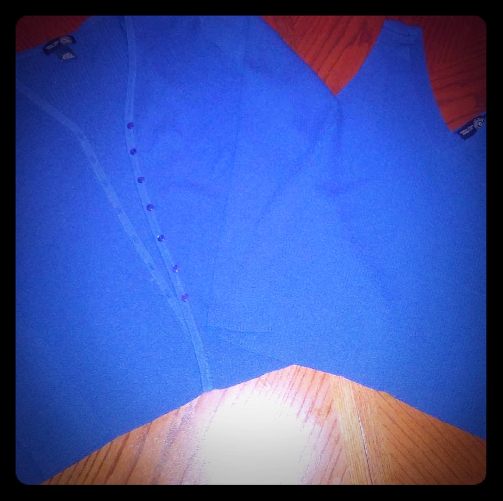 Two piece cardigan set.